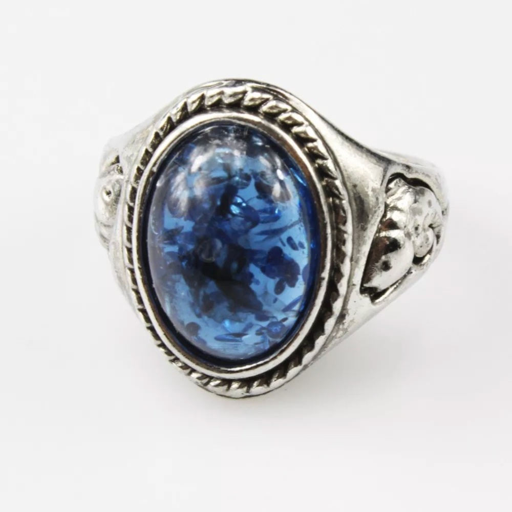 ▪️Amber Gemstone Fish Fashion Ring